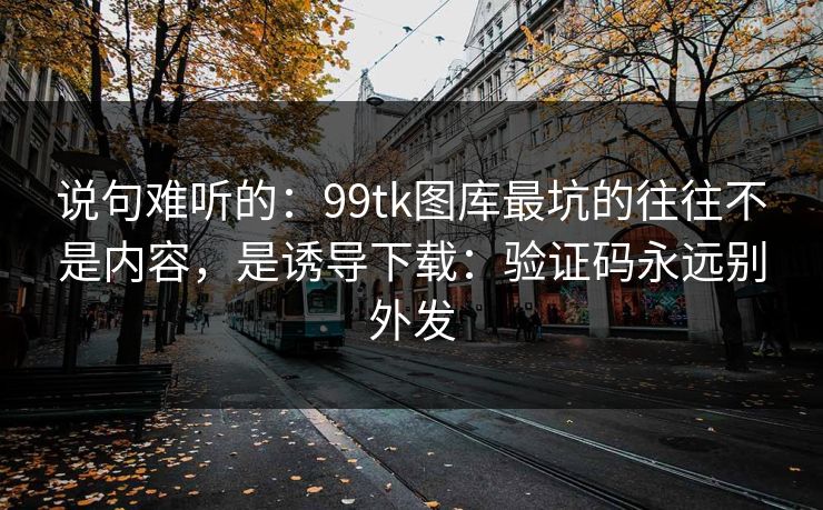 说句难听的:99tk图库最坑的往往不是内容,是诱导下载:验证码永远别外发 说句难听的:99tk图库最坑的往往不是内容,是诱导下载:验证码永远别外发